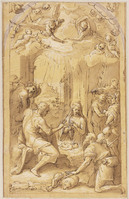 B 096
<br/>
Aanbidding door de herders
<br/>
<em>Zuccaro, Federico (1540/41-1609)</em>